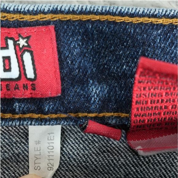 Zana Di Jeans Womens 18 Bootcut High Rise Dark Wash Stretch Glitter Sparkle Y2K - Picture 7 of 13